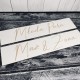 Drewniane ślubne tablice rejestracyjne
