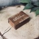Drewniane pudełko na obrączki mech