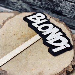 Drewniana tabliczka do fotobudki "Blondi"