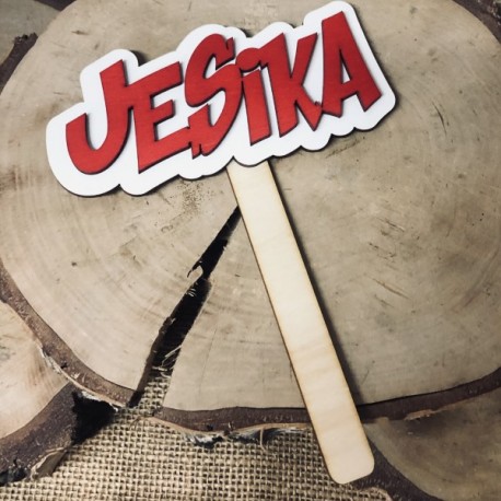 Drewniana tabliczka do fotobudki "Jesika"