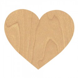 Drewniane serce ze sklejki zawieszka 10 cm