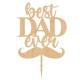 Drewniany topper "Best dad ever"