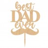 Drewniany topper "Best dad ever"
